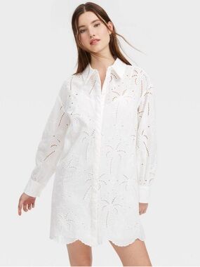 Roller Rabbit White Eyelet Mini Dress
